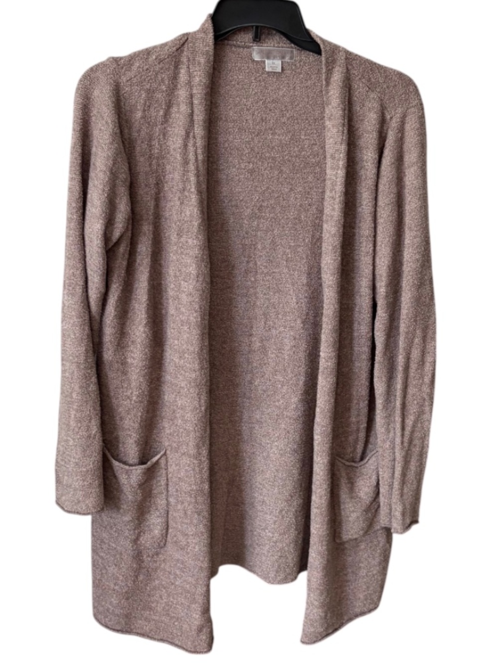 Barefoot Dreams Cozychic Lite Long Cardigan Heather Cocoa